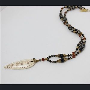 African Bone and Amber and Agate